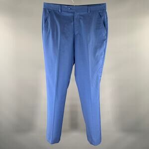 TED BAKER Size 32 Blue Wool Zip Fly Dress Pants